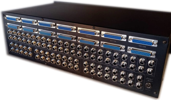 3u 64 channel mixer summing insert studio mastering summing for Universal Audio Apollo x16 Heritage Edition 16 ch insert mixed inputs dsub trs