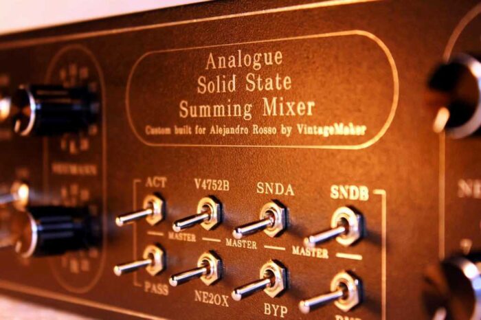 summing box transformer mixer Neumann Ne2ox Passive switch 2 x master insert