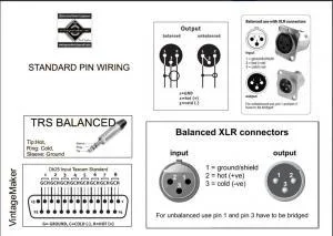 balanced trs d-sub xlr connection