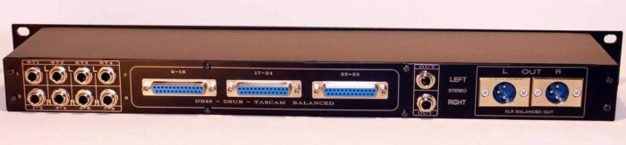 passive summing box mixer 4 db25 input TRS balanced