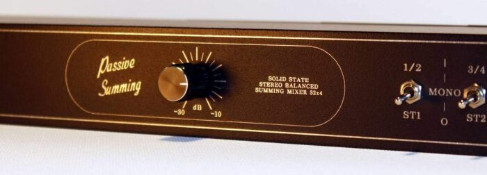 passive summing box mixer 8 precision attenuator