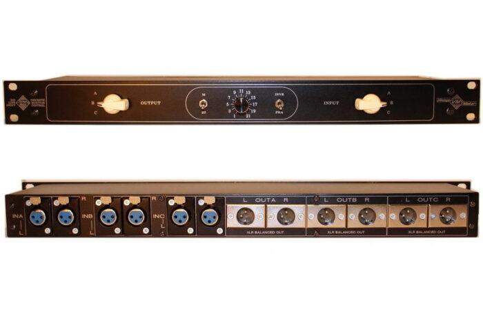 studio_monitor_controller_XLR 3 stereo in 3 stereo out studio line controller