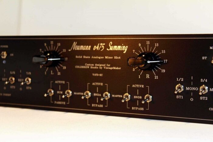vintage_style_knob_summing_mixer_black BLACK vintage guitar studio preamp knob Layouts Visual representation Technical illustrations