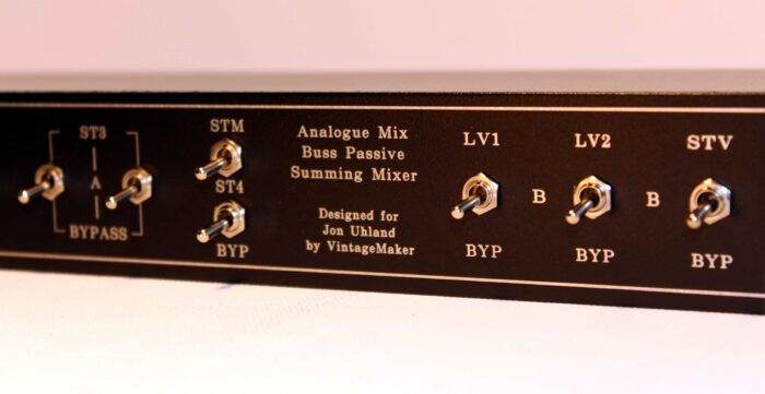 mixbuss mixer 5 summing mixer for ART TPS II, ART Pro VLA II, Shadow Hills Mastering Compressor, Millennia TCL-2