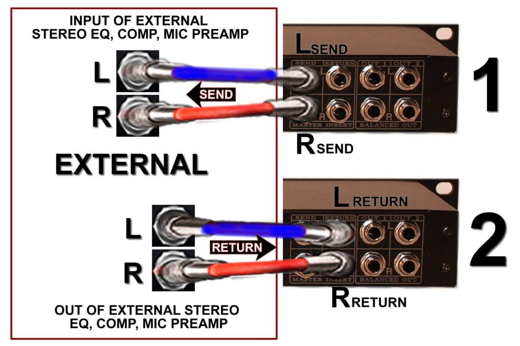 stereo eq compressor limiter mic pre aux inserd diagram analog mixer summing box schematic