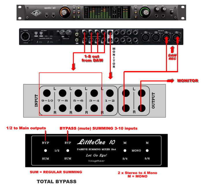 uad analog summing passive mixer uad apollo schematic