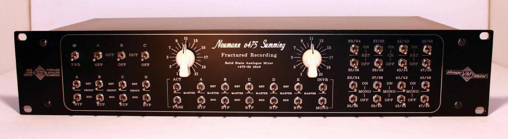 48 input Neumann 2B summing mixer EVENTIDE H9000 MOTU 828x Presonus Quantum 2626 Universal Audio Apollo x16 Heritage Edition