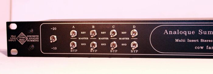 passivmix3 4 x stereo insert chained summingox for Black Lion Audio Revolution, Vertigo VSC-2