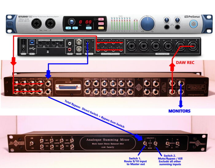 presonus summing 192 presonus studio 192 summing mixer with Black Lion Audio Revolution, Vertigo VSC-2