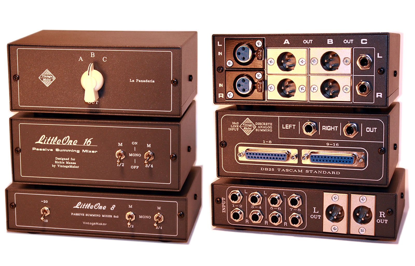 audio studio line switcher summing mixer box