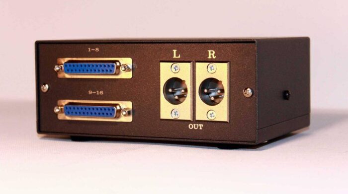 DSUB in XLR out DSUB in XLR out desktop summing box miser