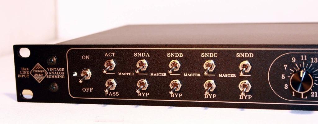16×4 Neumann 4-Stereo Master Insert Summing Mixer