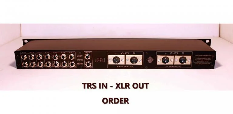 TRS IN XLR OUT MIXER ORDER