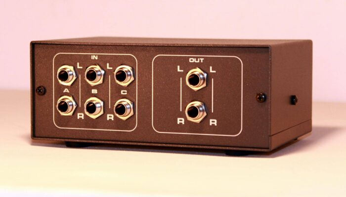trs audio switch speaker control box for audio studio monitor listening room trs audio switch