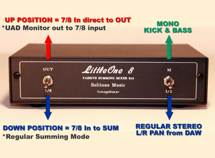 UAD Apollo X6 mini mixer 2 routing summing mixer for UAD Apollo X6 mixer switch