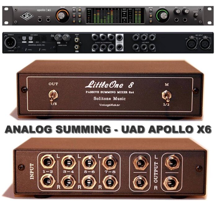 uad apollo x6 studio summing mixer uad apollo x6 x8 studio summing box mixer