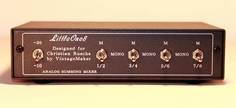 8 channel desktop audio mixer