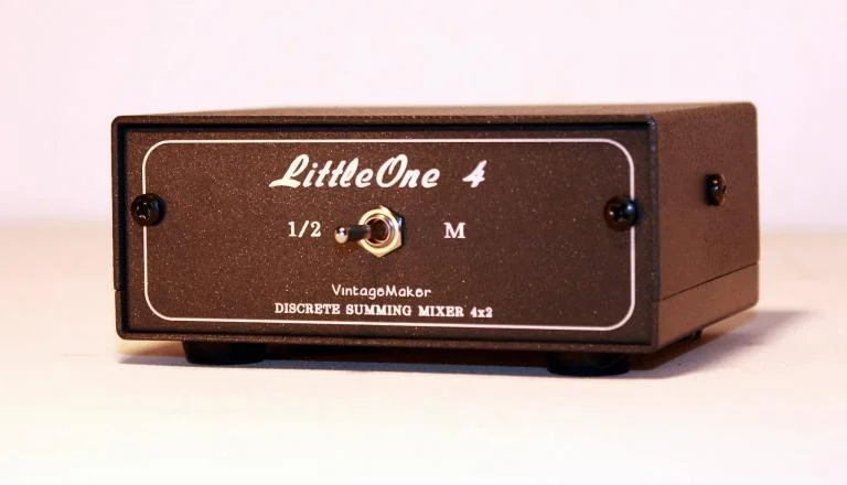 4 ch stereo studio mini mixer trs input passive