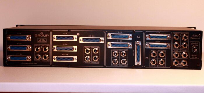 96 input studio mixer 1 db25 dsub in trs insert balanced