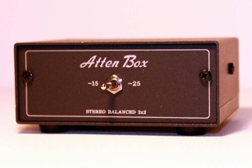 LP-1 45 mic preamp attenuator box 2 Channel – Variable Line Level Audio Attenuator pad – 2 in 2 out -15/-25dB Attenuator Box