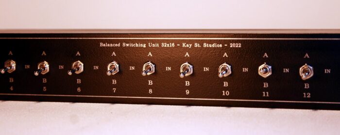 audio switching unit 3 Monitor speaker analog switch switcher signal patchbay switcher