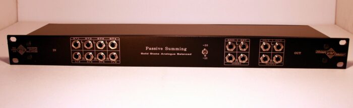 summing mixer with front panel connections 4 summing mixer with front panel connector trs xlr