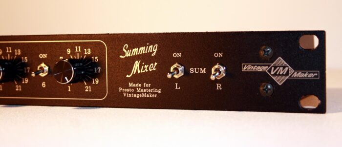 volume control summing mixer 3 synth keyboard drum machine analog summing mixer with gain volume control