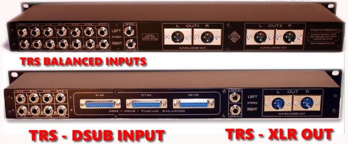 1u passive dsub mixed dsub trs input dbx 286s neve 1073 passive dsub mixed dsub trs input analog summing mixer