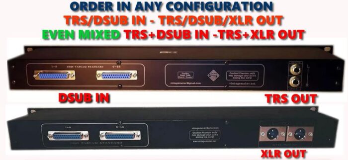 1u passive dsub trs and xlr out 1u passive summing dsub trs and xlr out dbx 286s neve 1073