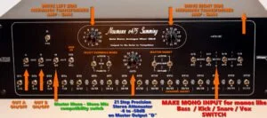 summing mixer main controls