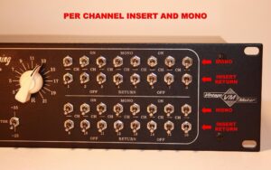 16 x per channel mono with insert schematics