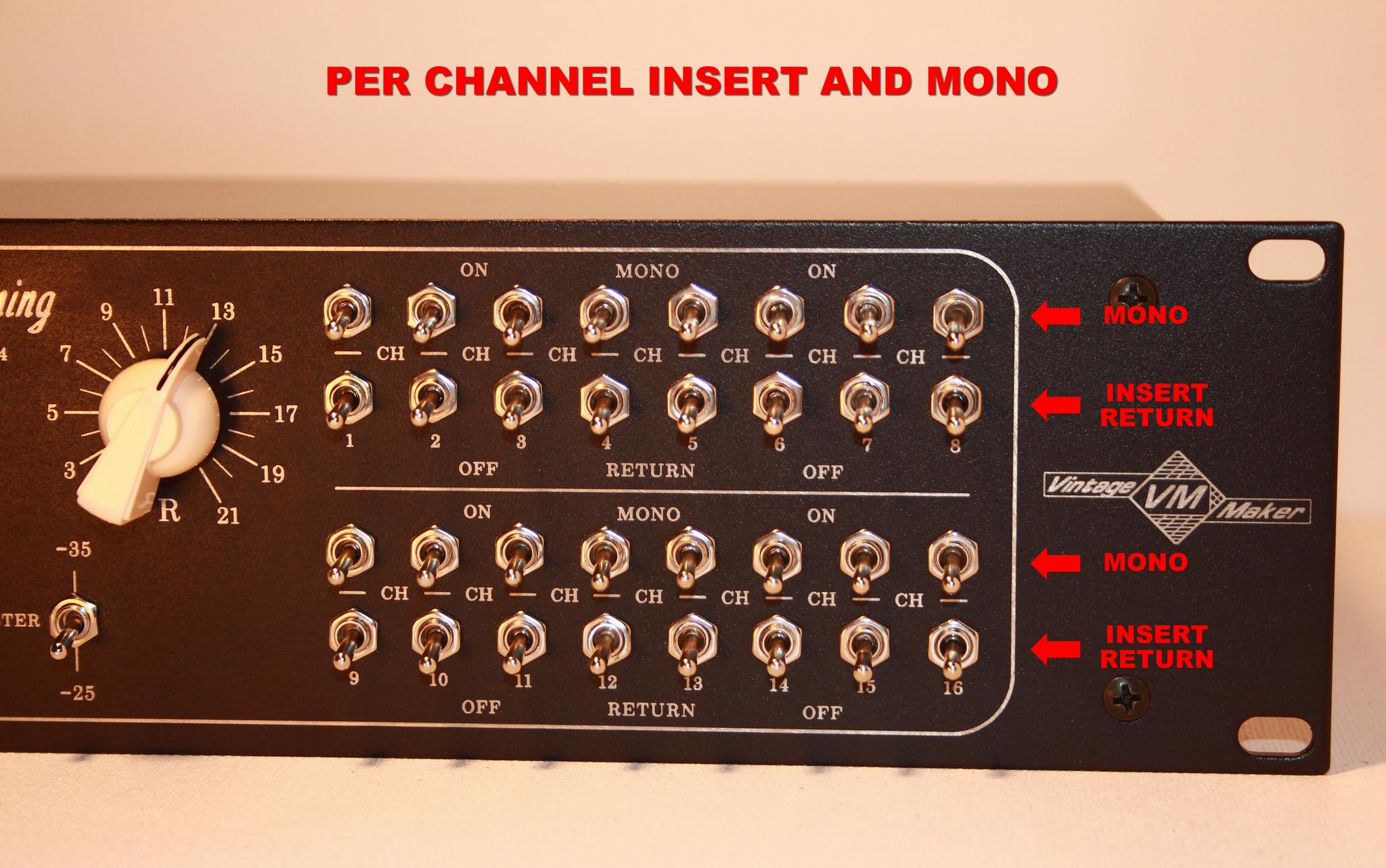channel insert return mono