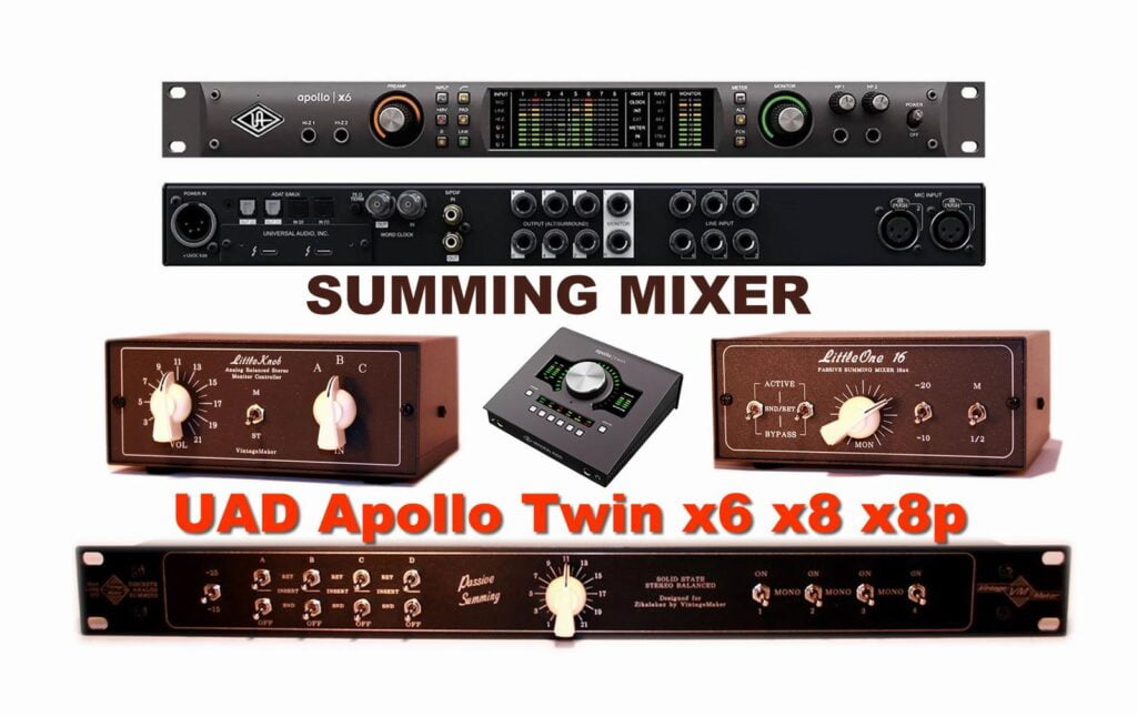 summing mixer uad twin x x6 x8 x8p