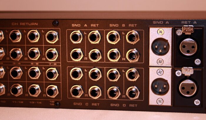 4 x 4 group 16 input summing mixer 2 20 input mixer