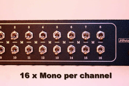 analog summing with 16 x per channel mono switch