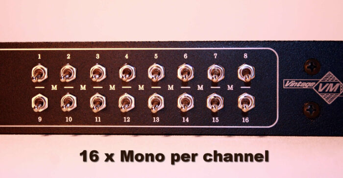 cheap-pro-studio-mixer-4 analog summing with 16 x per channel mono switch