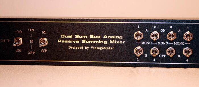 dual sum bus passive summing mixer 8 summing box for Moog Mavis