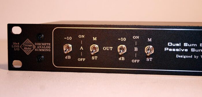 dual sum bus passive summing mixer 9 dual sum bus passive summing mixer 9