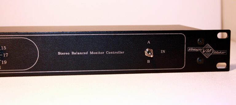 racked monitor controller attenuator studio 1