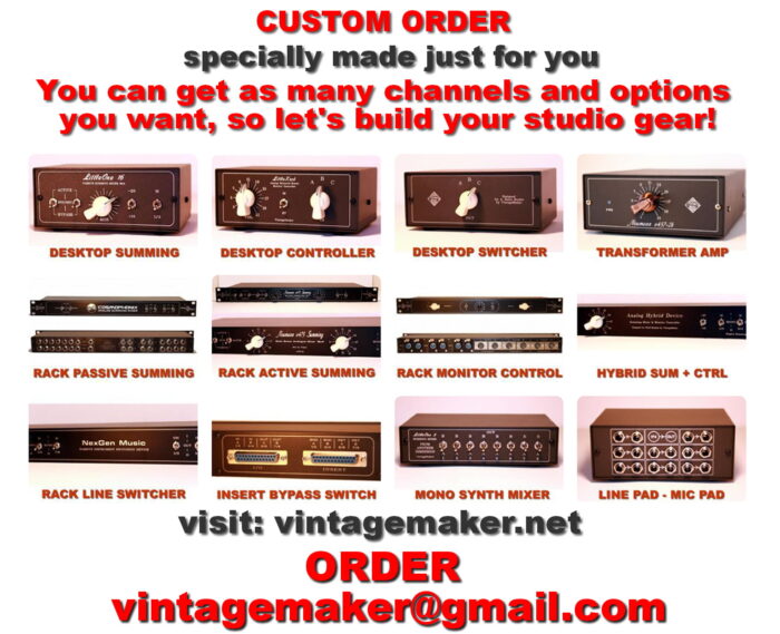 best cheap studio grade high quality analog audio summing mixer box instruments outboard equipement