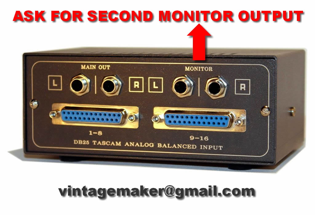 second monitor output analog mixer