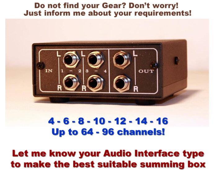 2 channel studio summing mixer 2 4 channel studio summing mixer box
