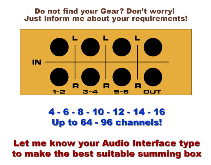6 channel mini summing mixer 6 channel mini summing box mixer