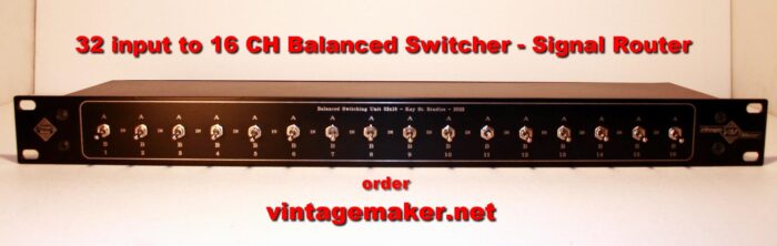audio switching unit 5 audio switching unit for Swissonic, Yamaha, Genelec, PSI Audio, KS Digital, Dynaudio, Subzero, IK Multimedia patchbay switch mult box