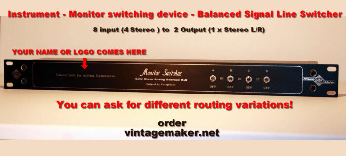 line monitor patchbay switcher line router line monitor patchbay switcher line router