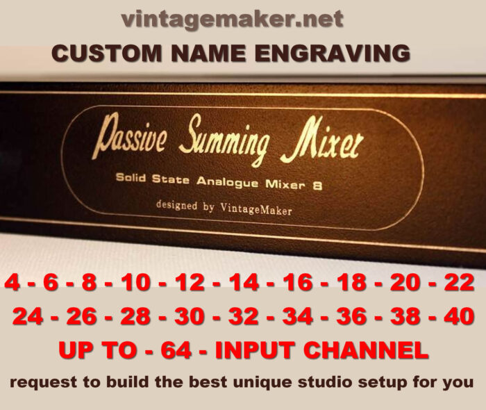 rackmount passive summing mixer 8 12 16 24 32 input channel rackmount passive summing mixer 8 12 16 24 32 input channel