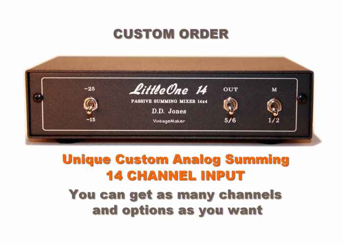 14 ch channel input analog summing box mixer