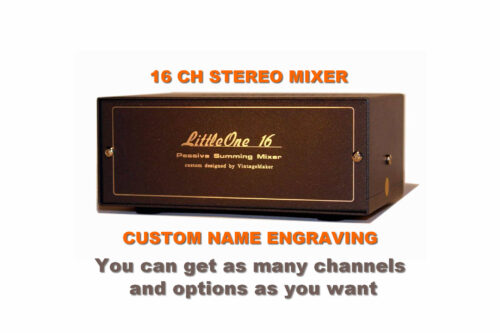16 ch analog stereo summming box mixer