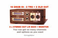 16 ch analog summing box mixer dsub in trs xlr out stereo balanced