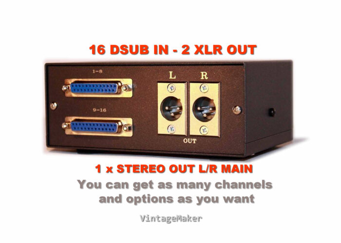 16 ch analog summing box mixer dsub xlr db25 tascam 16 ch analog summing box mixer dsub xlr db25 tascam